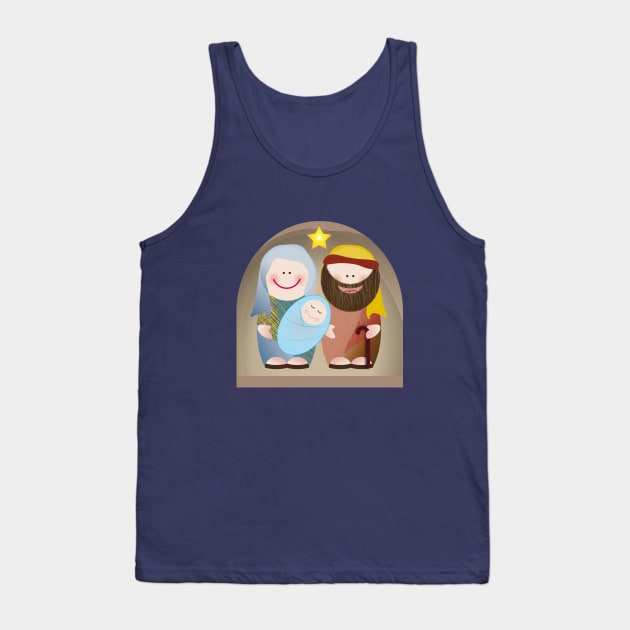 Holy night Nativity Tank Top by marufemia